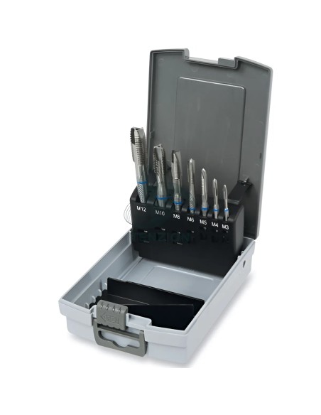 Set 7 Maschi A Macchina Per Fori Passanti Passo Grosso HSS M3-M12