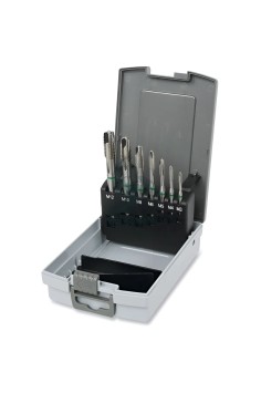 Set 7 Maschi A Macchina Per Fori Ciechi Passo Grosso HSS M3-M12