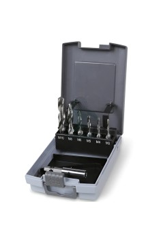 Set 6 Punte Per Foratura Filettatura Svasatura 1/4" HSS M3-M10