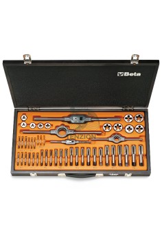 Set Maschi Filiere Accessori Acciaio Al Cromo In Valigetta