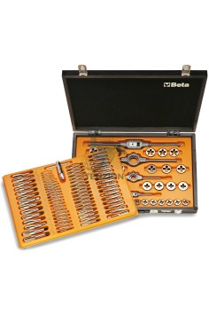 Set Maschi Filiere Accessori Acciaio Al Cromo In Valigetta