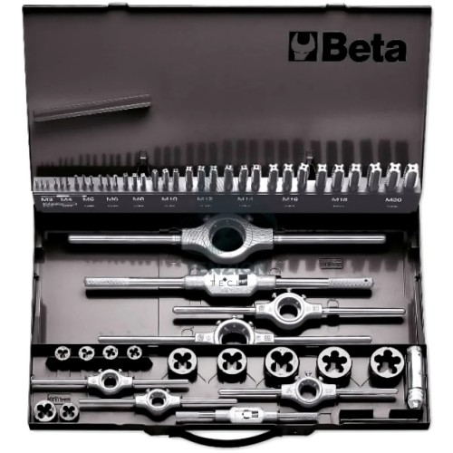 Set Maschi Filiere Accessori HSS In Valigetta