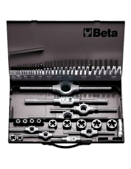 Set Maschi Filiere Accessori HSS In Valigetta