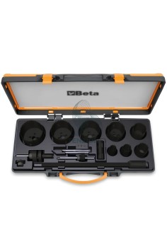Set 15 Seghe A Tazza Bimetalliche HSS-Co 8% Ø16-70mm Con Accessori