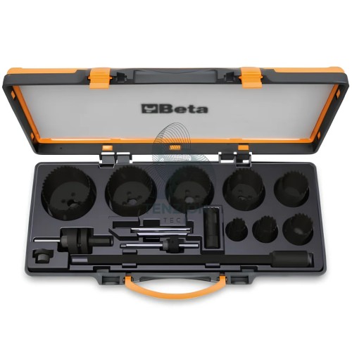 Set 15 Seghe A Tazza Bimetalliche HSS-Co 8% Ø16-70mm Con Accessori