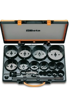 Set 21 Seghe A Tazza Bimetalliche HSS-Co 8% Ø19-114mm Con Accessori