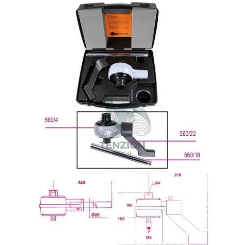 Moltiplicatore Di Coppia Destrorso Sinistrorso 1" 2700Nm Rapporto 5:1