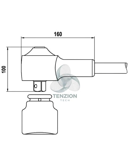 Moltiplicatore Di Coppia Destrorso Sinistrorso 3/4" 1500Nm Rapporto 6,5:1