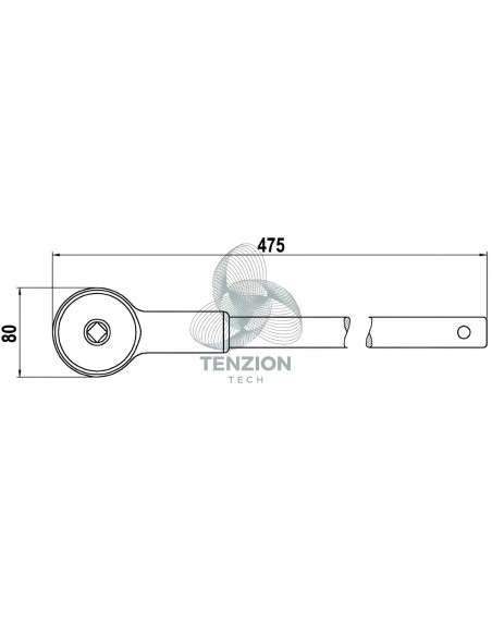 Moltiplicatore Di Coppia Destrorso Sinistrorso 3/4" 1500Nm Rapporto 6,5:1