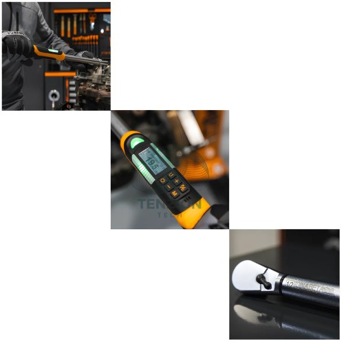 Chiave Dinamometrica Elettronica Wireless Reversibile Coppia Angolo Precisione Destrorsa ±2% Sinistrorsa ±3%