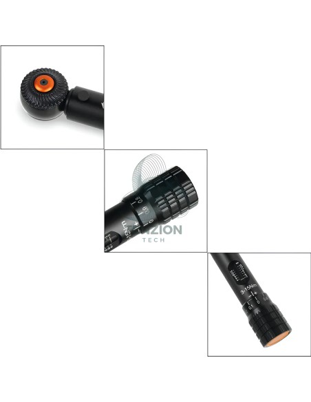 Chiave Dinamometrica A Scatto Reversibile Destrorsa 1/4" 3-15Nm Precisione ±4%
