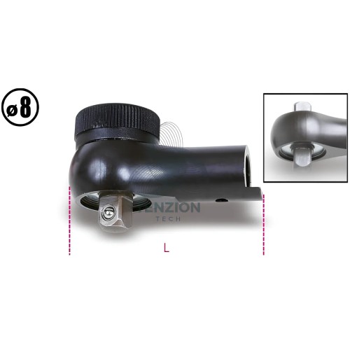 Cricchetto Reversibile Per Barre Dinamometriche Beta 604B/5 604B/10 1/4" Ø8mm