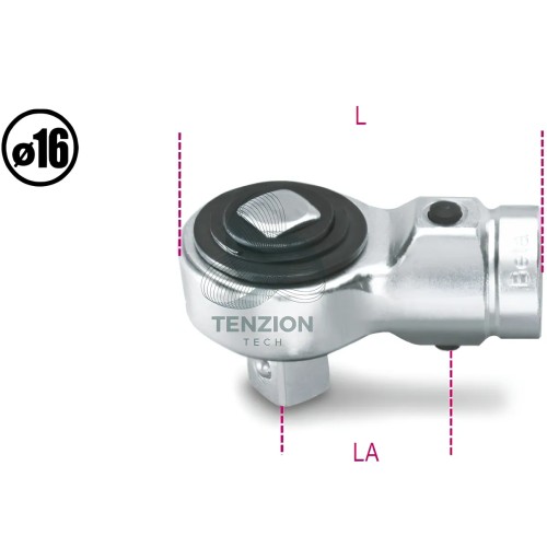 Cricchetto Semplice Per Barre Dinamometriche 1/2" Ø16mm