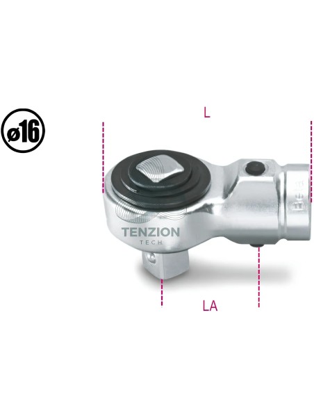 Cricchetto Semplice Per Barre Dinamometriche 1/2" Ø16mm