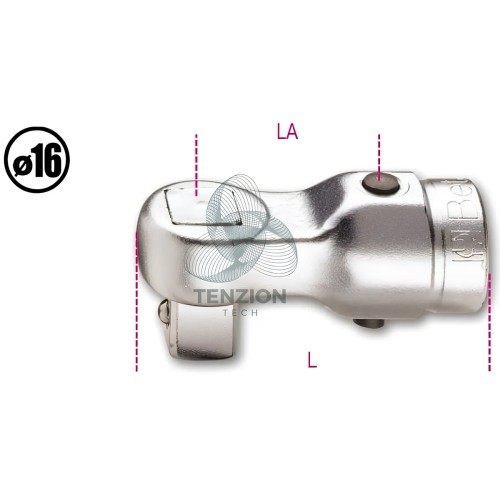 Quadro Maschio Per Barre Dinamometriche 1/4" Ø16mm
