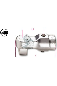 Quadro Maschio Per Barre Dinamometriche 1/2" Ø16mm 2