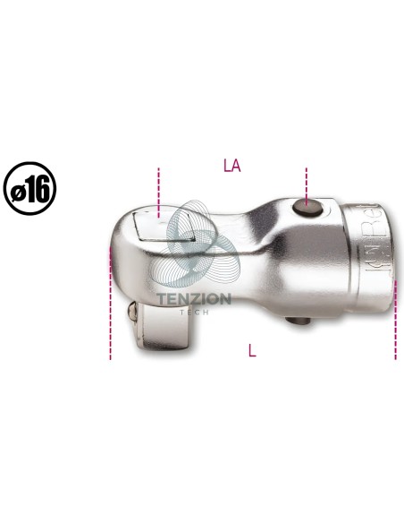 Quadro Maschio Per Barre Dinamometriche 1/2" Ø16mm