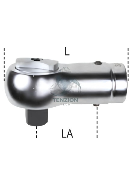 Cricchetto Reversibile Attacco Tondo Ø22mm Per Barre Dinamometriche