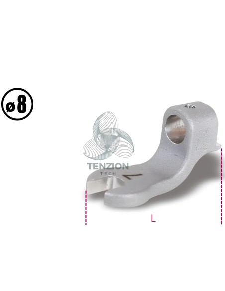 Chiave A Forchetta Per Barre Dinamometriche 604B/5 604B/10 Ø8mm
