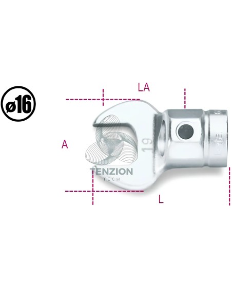 Chiave A Forchetta Per Barre Dinamometriche Ø16mm