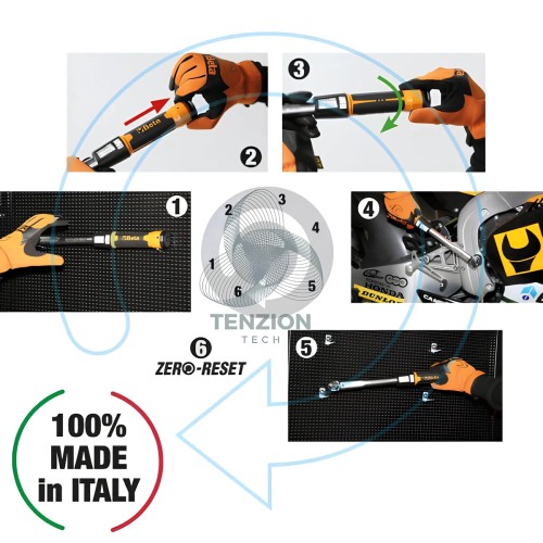 Chiave Dinamometrica A Scatto Zero Reset Reversibile Destrorsa Precisione ±3%