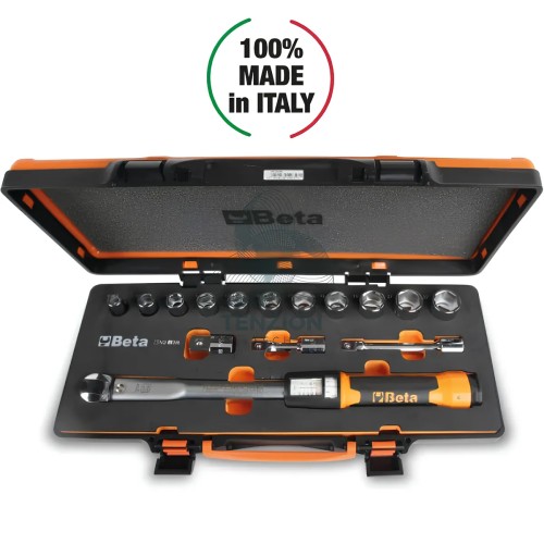 Set Chiave Dinamometrica A Scatto Zero Reset Reversibile Destrorsa 1/2" 20-100Nm Precisione ±3%