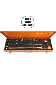 Set Chiave Dinamometrica A Scatto Zero Reset Reversibile Destrorsa 1/2" 60-300Nm Precisione ±3%
