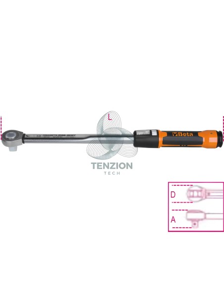 Chiave Dinamometrica A Scatto Zero Reset Destrorsa Sinistrorsa Precisione ±3%