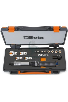 Set Barra Dinamometrica A Disinnesto Destrorsa Sinistrorsa Ø8mm 1/4" 1-5Nm Precisione ±6%
