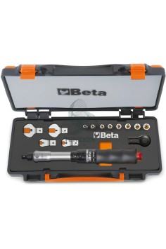 Set Barra Dinamometrica A Disinnesto Destrorsa Sinistrorsa Ø8mm 1/4" 2-10Nm Precisione ±6%