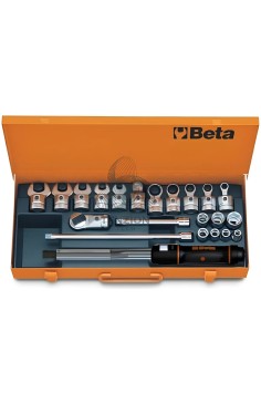 Set Barra Dinamometrica A Scatto Destrorsa Sinistrorsa Ø16mm 3/8" 20-100Nm Precisione ±3%