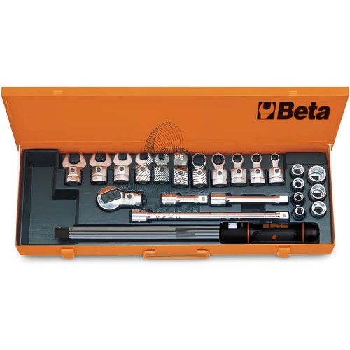Set Barra Dinamometrica A Scatto Destrorsa Sinistrorsa Ø16mm 1/2" 40-200Nm Precisione ±3%