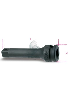 Prolunga Macchina Attacco Quadro Maschio Femmina 3/8" 75mm 2