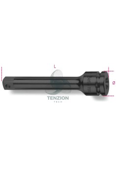 Prolunga Macchina Attacco Quadro Maschio Femmina 3/8" 125mm 2