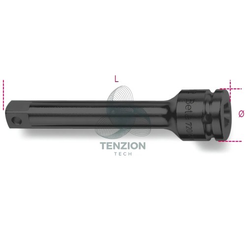 Prolunga Macchina Attacco Quadro Maschio Femmina 3/8" 125mm