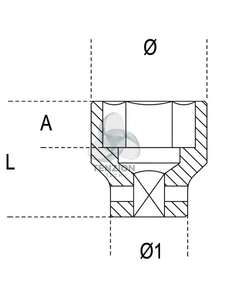 Chiave A Bussola Macchina Serie Normale 1/2"