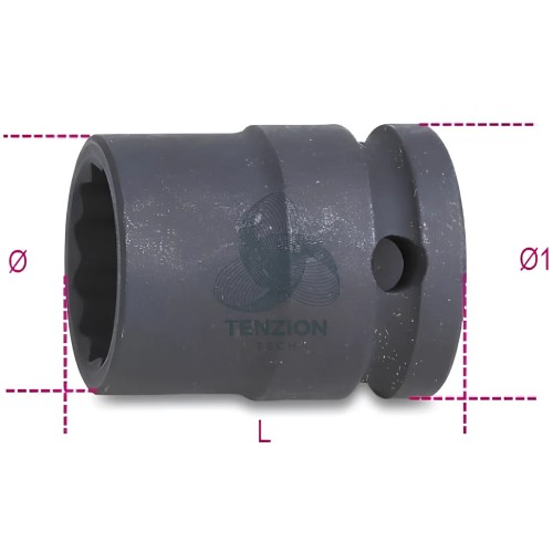 Chiave A Bussola Macchina Bocca Poligonale 1/2"
