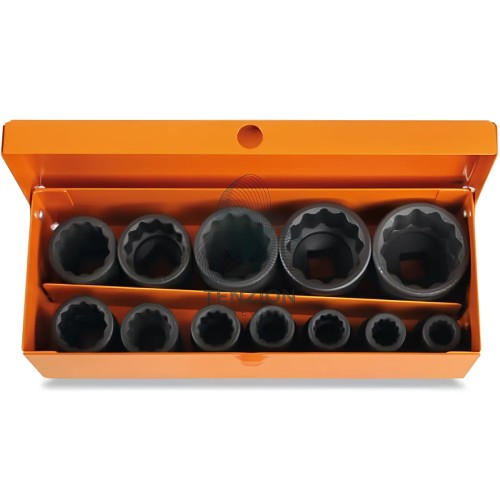 Set 12 Chiavi A Bussola Macchina Bocca Poligonale 1/2" 10-32mm