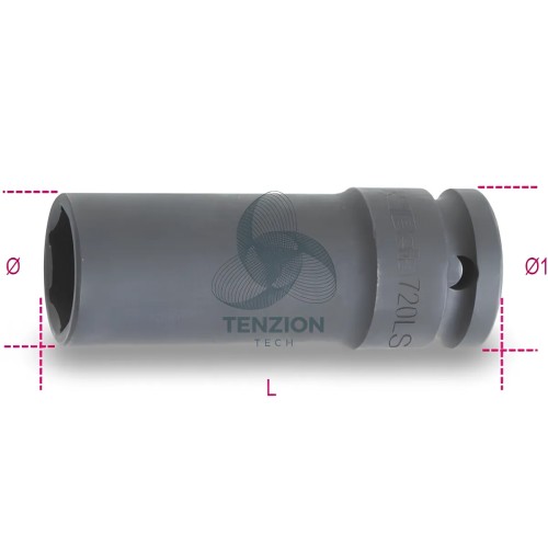 Chiave A Bussola Macchina Serie Lunga Sottile 1/2"