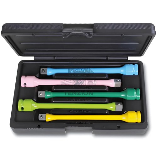 Set 5 Barre Di Torsione Macchina Colorate Attacco Quadro Maschio Femmina 1/2"