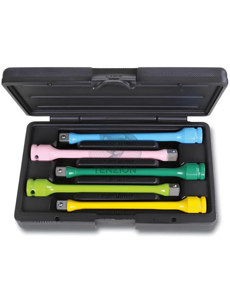 Set 5 Barre Di Torsione Macchina Colorate Attacco Quadro Maschio Femmina 1/2"