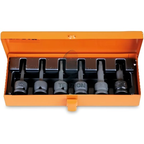 Set 6 Chiavi A Bussola Maschio Macchina Torx 1/2" T30-T60