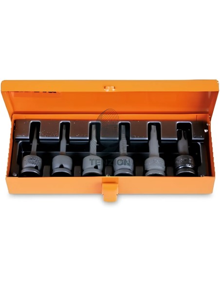Set 6 Chiavi A Bussola Maschio Macchina Torx 1/2" T30-T60