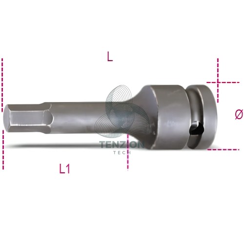Chiave A Bussola Macchina Maschio Esagonale 1/2"