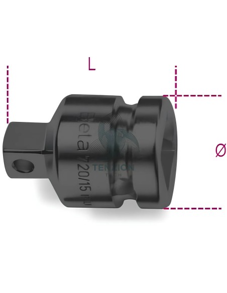 Raccordo Macchina Attacco Quadro Femmina 1/2" Maschio 3/8"