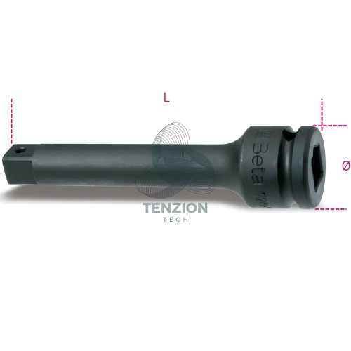 Prolunga Macchina Attacco Quadro Maschio Femmina 1/2" 125mm