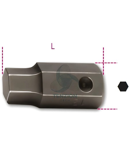 Inserto Macchina Maschio Esagonale Attacco 16mm
