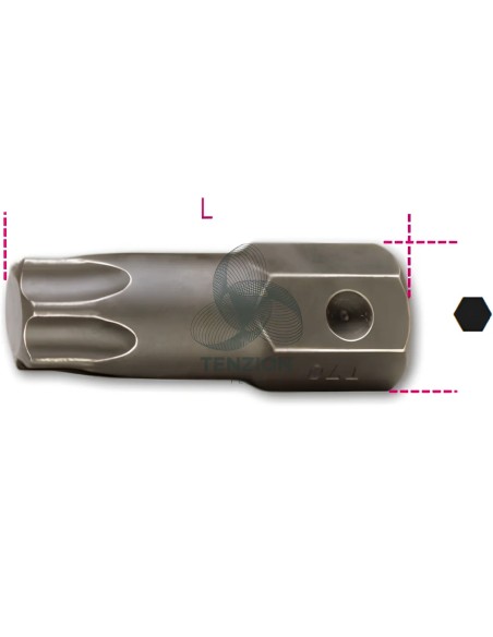 Inserto Macchina Maschio Torx Attacco 16mm
