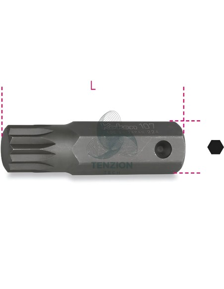 Inserto Macchina Maschio XZN Attacco 16mm