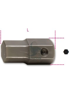 Inserto Macchina Maschio Esagonale Attacco 22mm